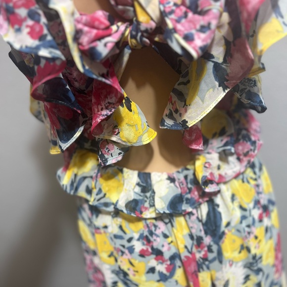 Nwot LC a Lauren Conrad ruffled tie back dress size xs - Picture 6 of 10